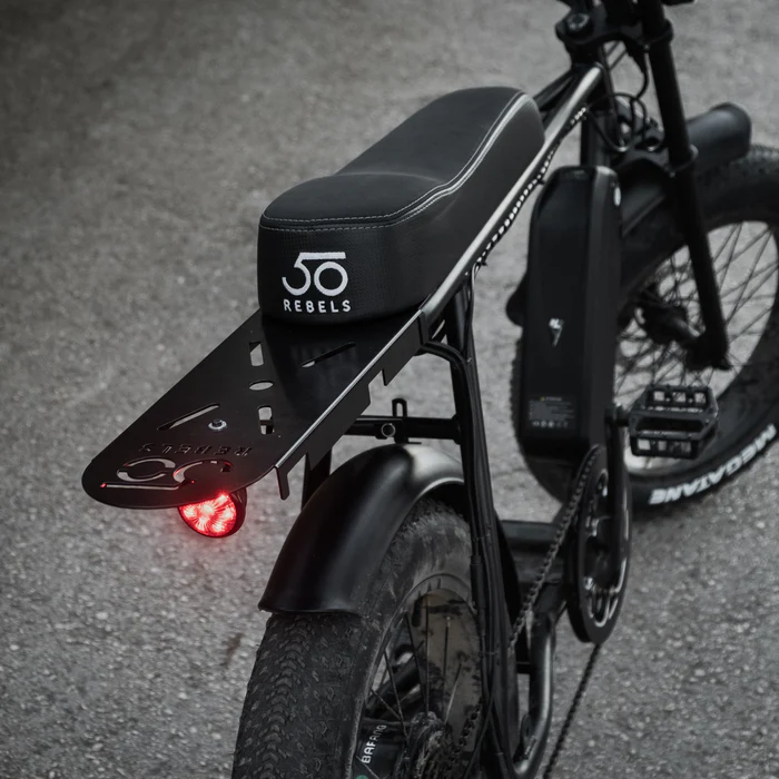 Cafe racer backlight on the ECABIKE Ebike